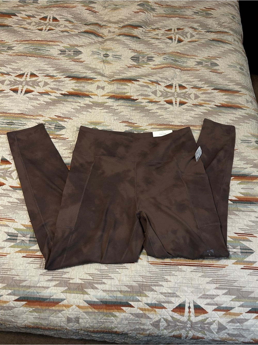 Maurices pinkish Brown womens Leggings with Side Pockets